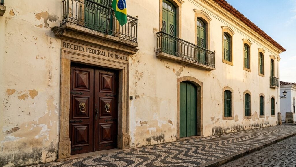 Receita Federal do Brasil building exterior - Brazilian tax office where foreigners can apply for CPF
